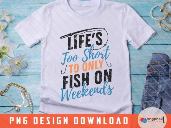 Fish on Weekends Funny Fishing Png Review