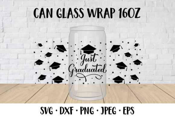 Funny Graduation Can Glass Wrap Template Review