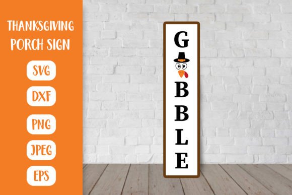 Funny Thanksgiving Porch Sign. Gobble Review
